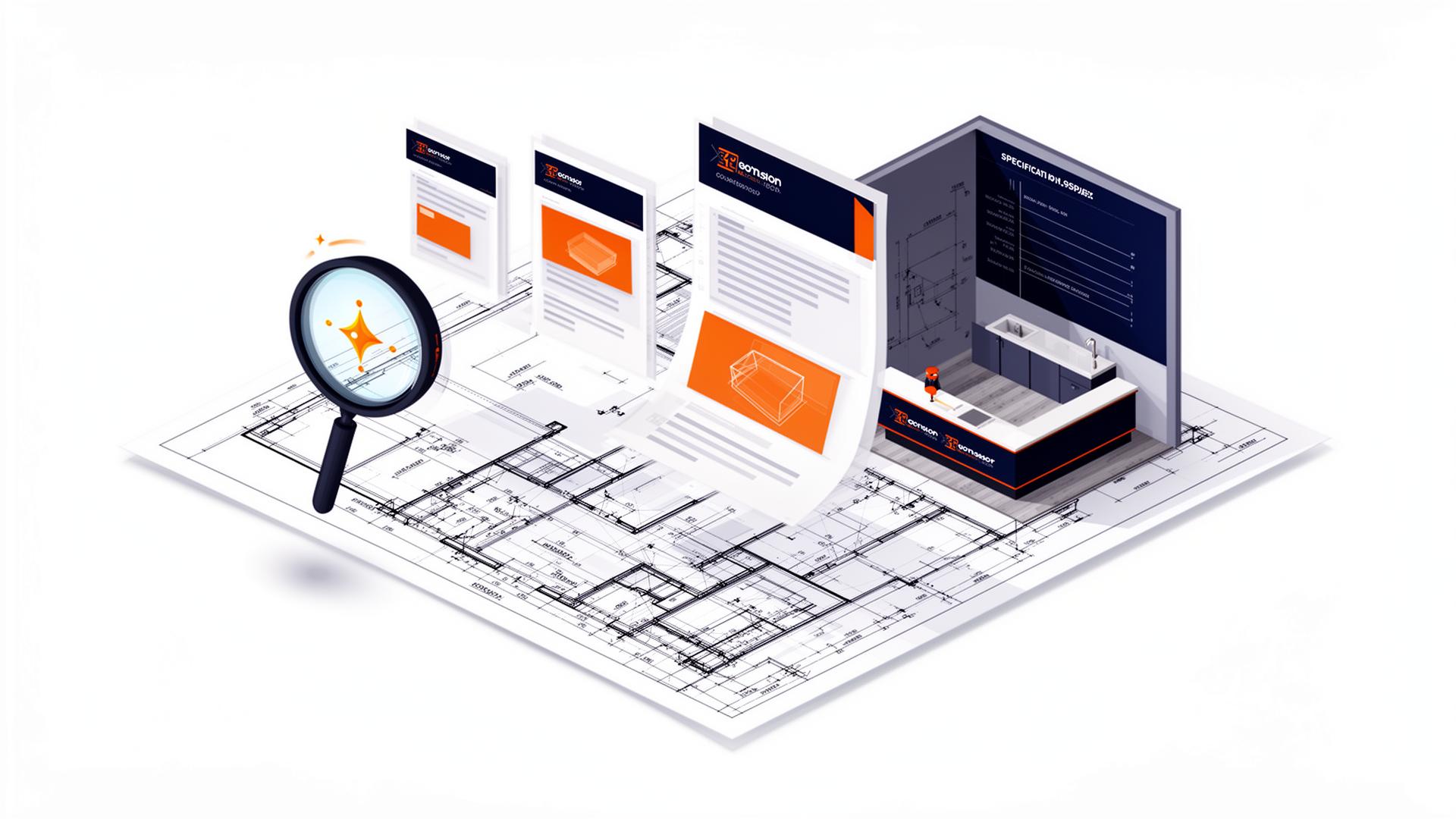 BIDMAP AI analyzing construction blueprints and specification PDFs